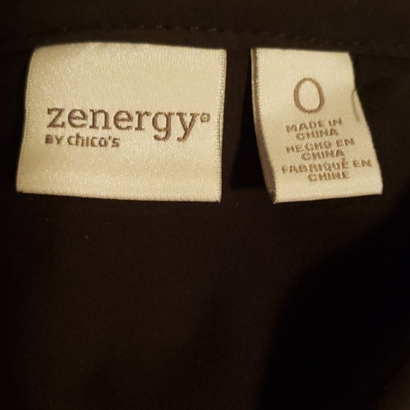 Chico's Zenergy Black Mesh Jacket  sz 0 EUC - Picture 6 of 8